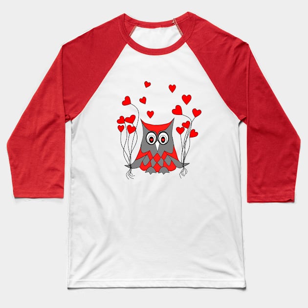 Owl Love You Forever Baseball T-Shirt by SartorisArt1